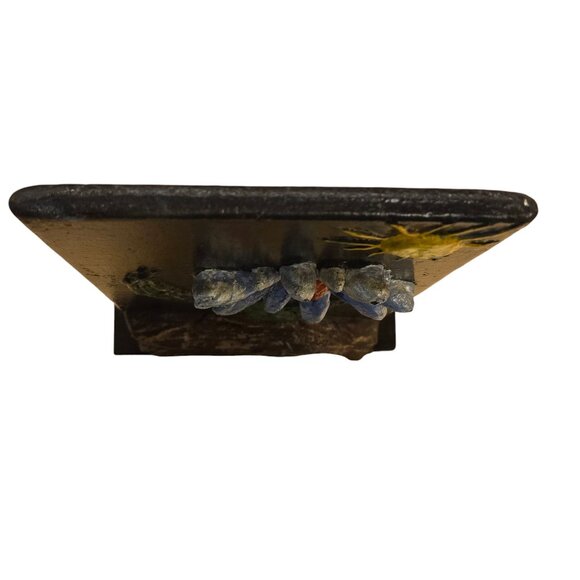 Metal Flower Sculpture OOAK Modern Art Home Decor Floral Statue - Picture 8 of 16